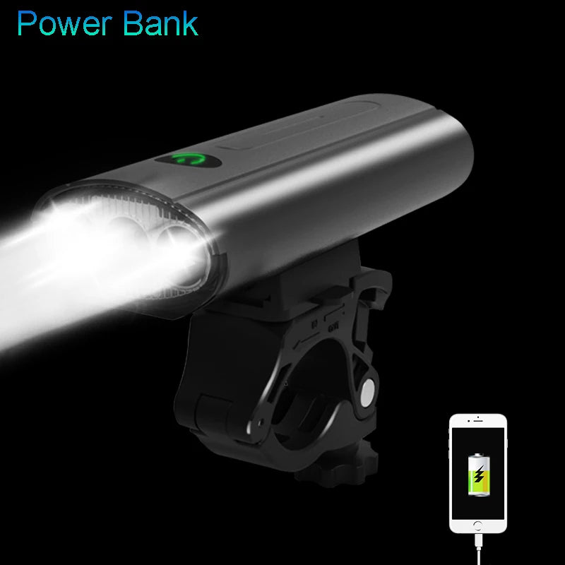 Customized Cycle Bicycle Light Rechargeable Led Bike Light with Power Bank