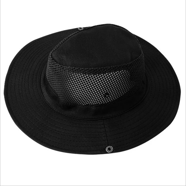 RTSWY-441 Summer Outdoor Camping Hiking Sports Caps Breathable Polyester Unisex Sun Protection Hat for Fishing