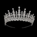 Echsio Gold Wedding Crystal Bridal Hair Accessories Quinceanera Tiara Bride Hair Accessories Wedding Miss Universe Crown 6660
