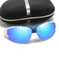 For Men Fashionable Camping Polarized Sunglasses Semi-Rimless Frame Lightweight Outdoor Sports