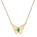 May Birthstone Necklace Birthstone Necklace for Daughter or Mom Birthstone butterfly Necklace