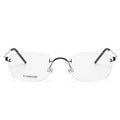 Wholesale Rimless Optical Eyeglasses Frame Titanium Anti-blue Light Myopic Eye Glasses Frame