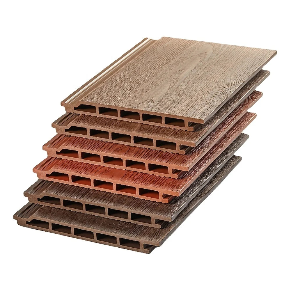 Modern Square Waterproof Floor Deck Board Capped Composite Decking for Garden & Bathroom Outdoor Timber Composite Flooring