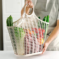 Hollow Out Basket Jelly Plastic Supermarket Shopping Basket Environmental Fruit Basket