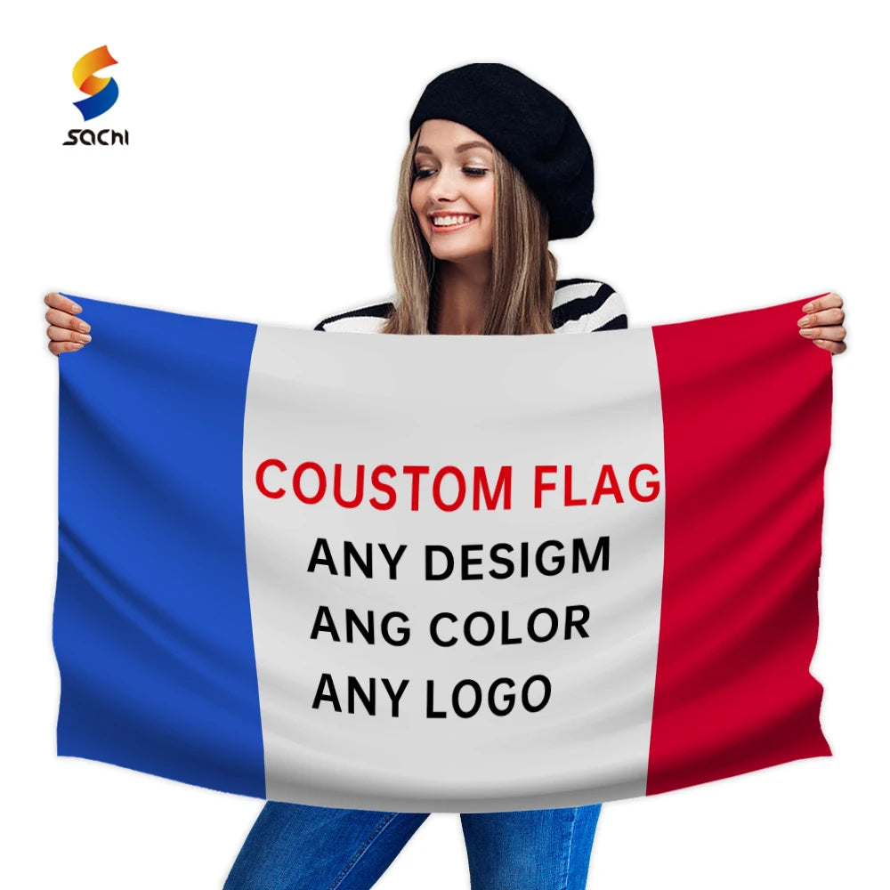 Outdoor Flags with logo Custom Print Canvas Outdoor Banners Large Personalizadas Sign Polyester Customized Double Sided Flag