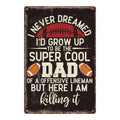 Vintage Style Retro Automotive Metal Wall Sign Home Man Cave Decor Bar Pub Poster for Supermarket Product Type Plaque
