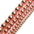 Kuoyu Natural Stone Beads 4/6/8/10mm Rose Gold Hematite Round Loose for Jewelry Making China Model F00984
