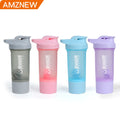 B30-0082 Oversea Warehouse Factory Price 500ml Sports Bottle Fitness Protein Shaker Milk Water Shake Bottle With Mixing Ball