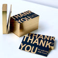 Luxury New Design One Side White One Side Black Cardboard Business Card With Custom Gold Foil logo Printing Name Card