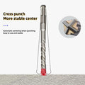 CHAJANE 7x Sds Plus 4 Cutter Full Carbide Tipped 10mm Hammer Drill Bit 150mm Length Metal Drilling Twisted Masonry Use Longer