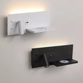 Hotel Headboard LED Reading Light With USB Wireless Charging Bedside Wall Mounted Reading Wall Light