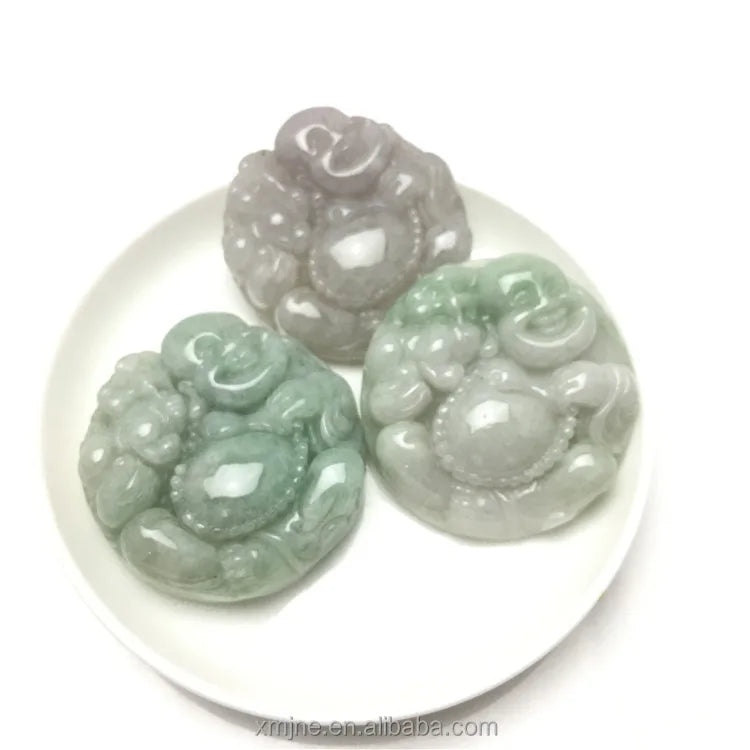 Certified Grade a Jade  Pendant Burmese Jade Pendant Rose Flower Jade Pendant Handicraft Factory Wholesale
