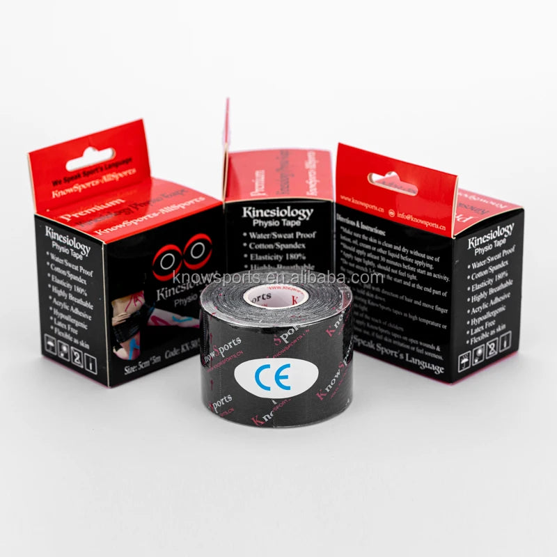 KNOWSPORTS-Regular PRE-CUT KINEZIO Physio Sport Tape-Water Sweat Proof-The Best Quality Therapeutic Kinesiology Tape