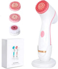 Hot Sale 3-in-1 Silicone Electric Facial Cleaner Hand-held Deep Cleansing Pore Brush for Eyes Nose Waterproof Face Cleansing