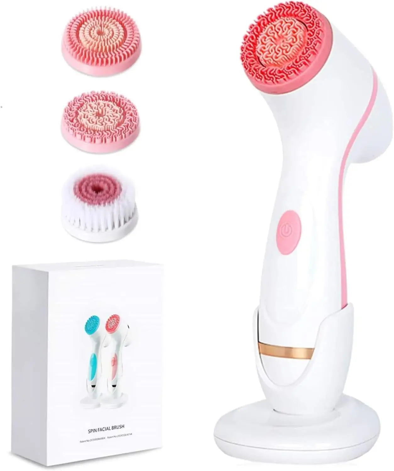 Hot Sale 3-in-1 Silicone Electric Facial Cleaner Hand-held Deep Cleansing Pore Brush for Eyes Nose Waterproof Face Cleansing