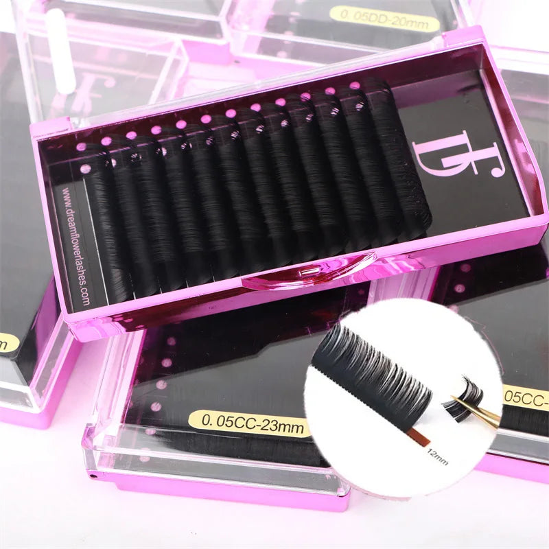 Matte Black Cashmere Lash Extensions Volume Trays Private Label Custom Lash Tray Wholesale Lash Trays Vendor