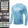 Custom Quick Dry Sublimation Fishing Jersey Uv Protection Waterproof Tshirts Men's Upf 50+ Long Sleeve Fishing Shirts for Adult