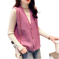 Wholesale Knit Sweater Manufacturer Autumn Knit Vest Cardigan for Women School Uniforms Sweaters Vest for Girls
