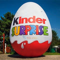 Cartoon Printed Egg-Shaped Inflatable Easter Egg for Easter Parties and Celebrations