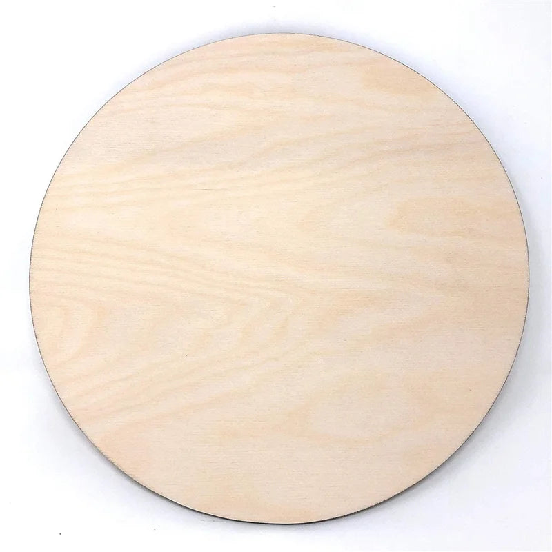 Unfinished Wood Circle Round Blank Wooden Slices for Painting and Wedding Decorations