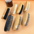 Wholesale New Design Boar Bristle Shaving Brush Custom Logo Barber Wooden Handle Natural Bamboo Shave Brushes