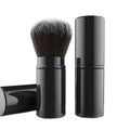 Retractable Kabuki Makeup Brush Travel Powder Brush Portable Face Blush Brush With Cover