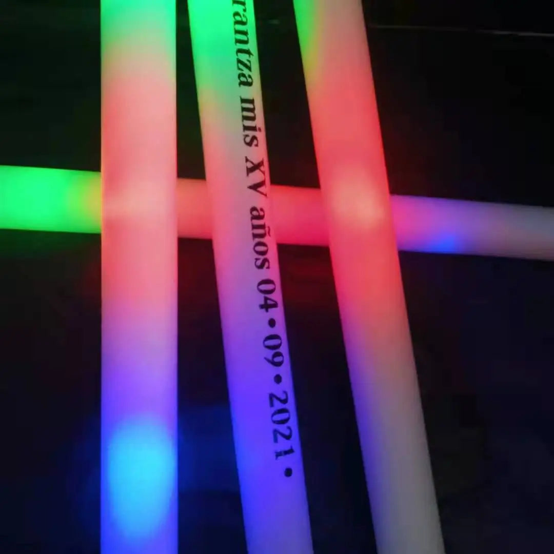 2022YiWu Customized logo Party Supplies Cheering 18 Inch LED Glow Foam Stick for Party