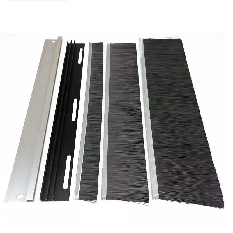 Industrial Grade Garage Rolling Shutter Door Bottom Brush Seal Weather Strip Sweeping Strip OEM Customization Bristle Industrial