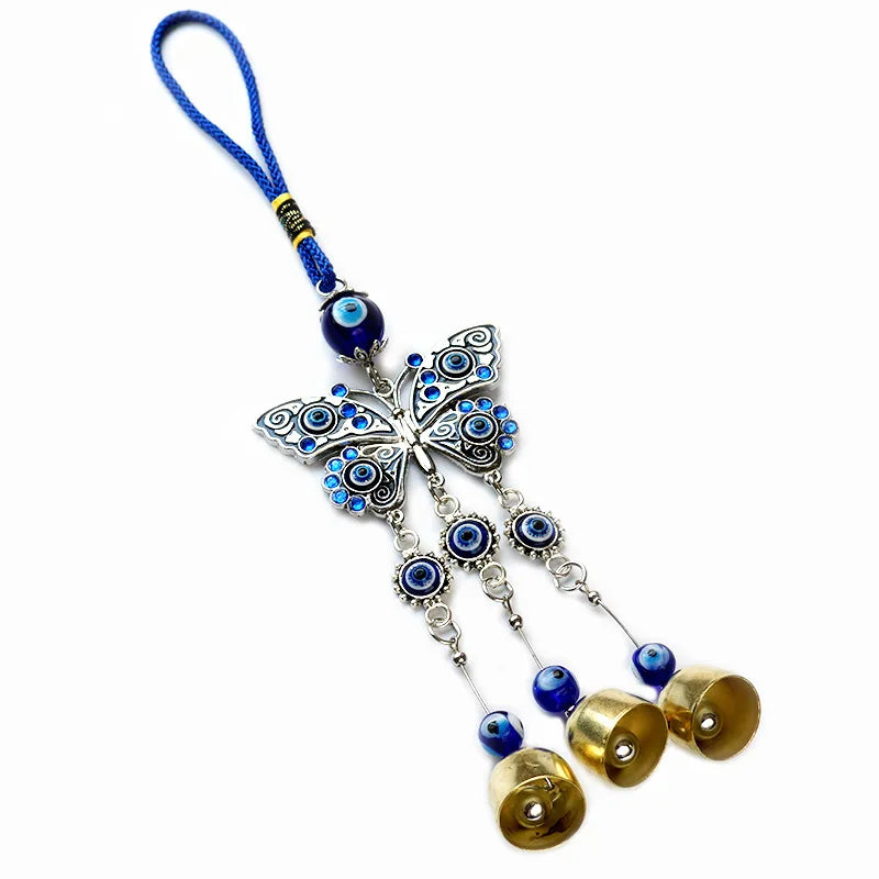 Hot Sale Evil Eye Wind Chimes Pendant Car Hanging Turkish Blue Eye Devil's Wall Ornaments
