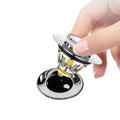 Bathroom Basin Sink Pop up Drain Stopper with Anti Clogging Basket Brass Bounce Core Push Type Deodorant Plug