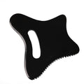 Black White Stone Gua Sha Comb Edge Body Massage Tool Big Size Jade Guasha Tool for Back Body Scrapping Fashion Pendants Charms