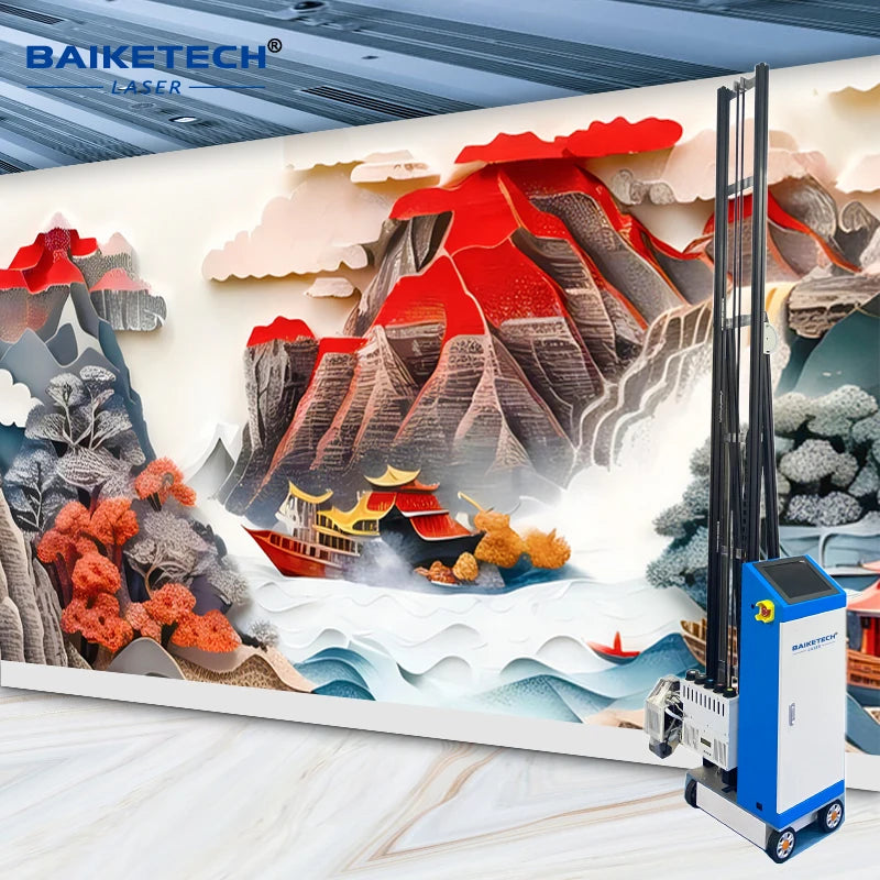 TH-UP1400R Factory 3D UV Vertical Wall Inkjet Printer Indoor and Outdoor Printing Machine