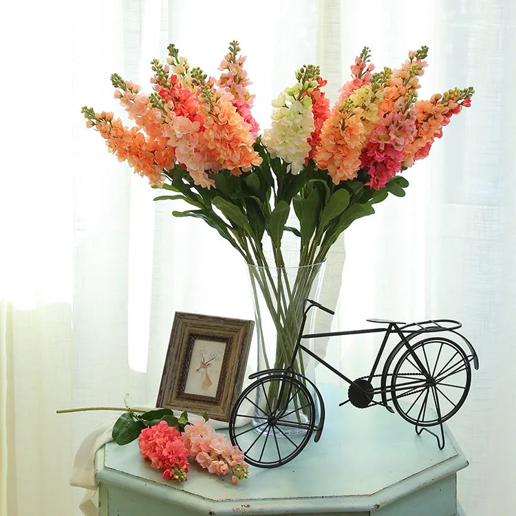 Manufacturers Wholesale Artificial Violet  Silk Delphinium Flowers Wedding Stage Flowers Hyacinth Fake Plant