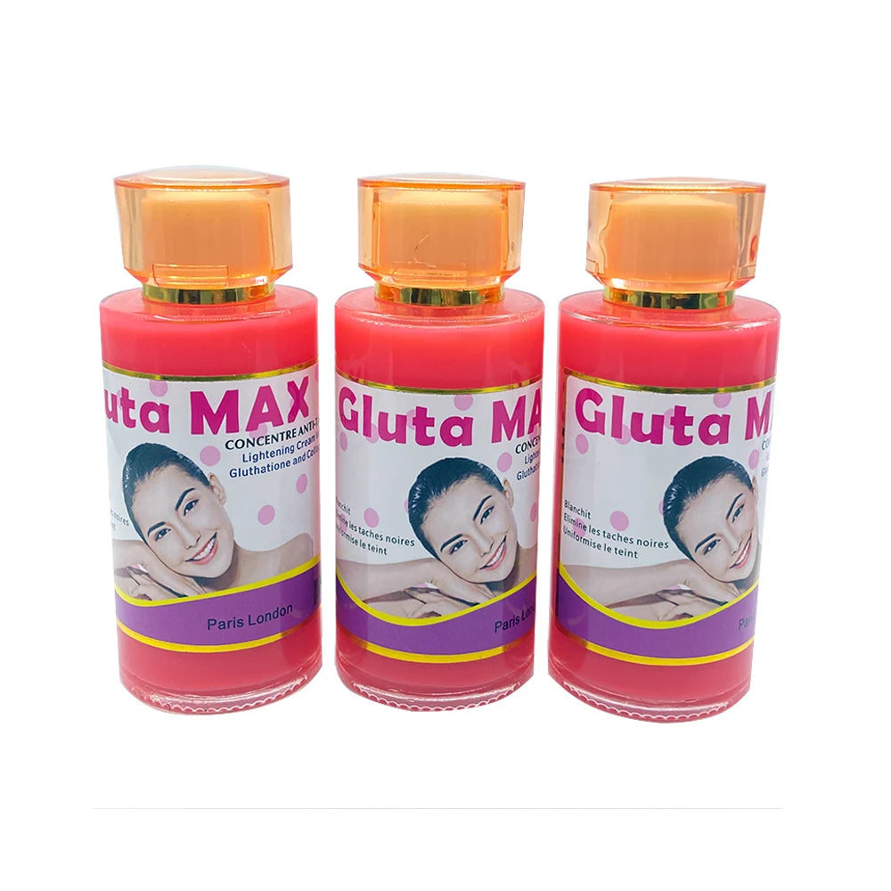 OEM Custom Gluta Skincare Serum Organic Vitamin Collagen Body Lightening Face Care Anti-Aging Serum Liquid Form Whitening