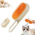 3 in 1 Self Cleaning Steamy Cat Brush Pet Grooming Tool Silicone Massage Comb Hair Removal Brush Pet Cat Steam Brush