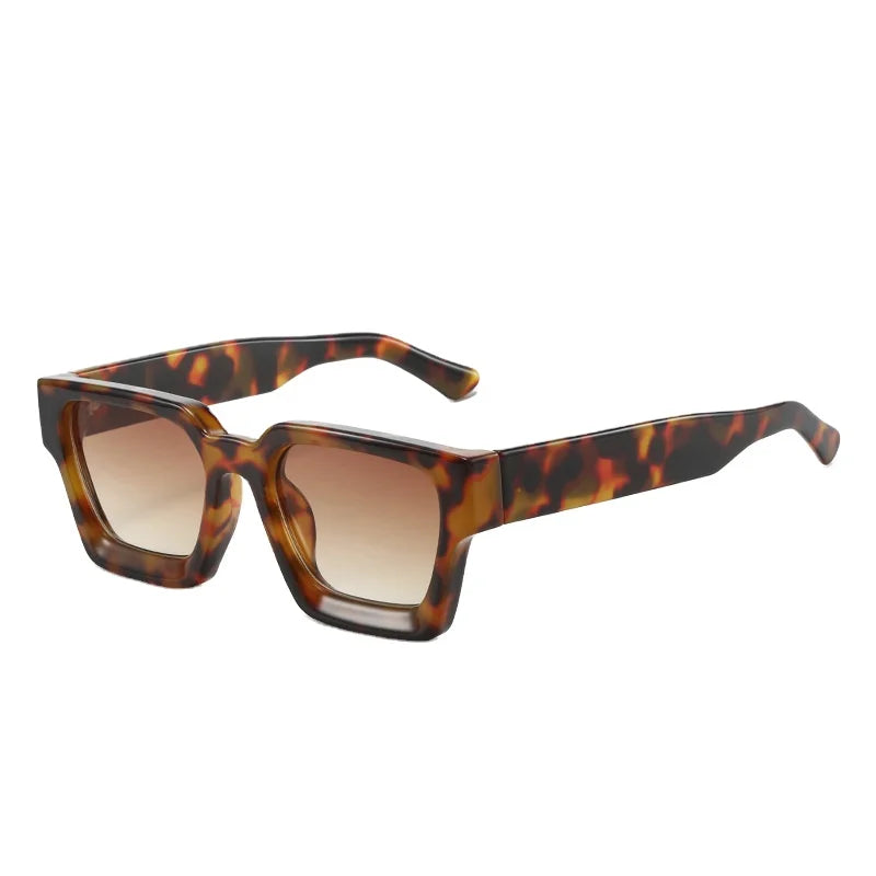 2023 Custom Thick New Fashion square Uv400 Sun Glasses Designer Women Men Shades Sunglasses 2025