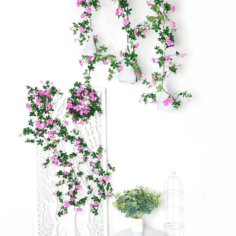 SPR Hot Sale Decorative Artificial Flower Rattan Cherry Blossoms Strips for Home Holtel Party Event Backdrop