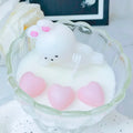 Rabbit Scented Candle Birthday Gift Cartoon Rabbit Shape Art Scented Candle for Home Decoration