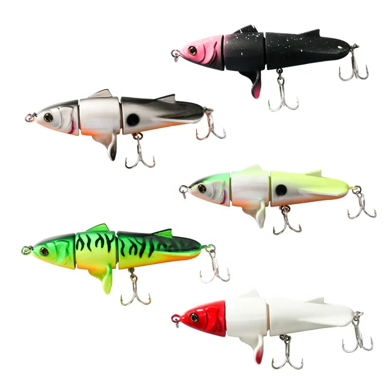 Segmented Swimbait Wobbler Pesca Knobby 24g Hard Fishing Plastic Lures Trolling Lures