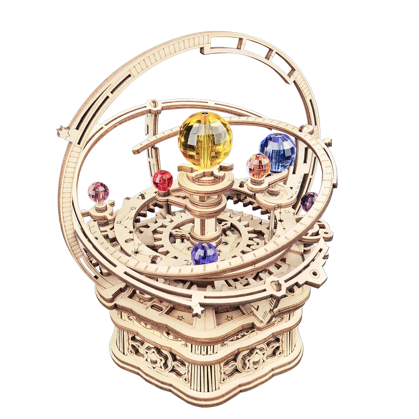 Robotime Diy Handmade Assembled Toys AMK51 Starry Night 3D Wooden Puzzles for Dropshipping