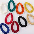 Creative 50*34mm Imitation Rattan Hollow Oval Pendant Bohemian Resin Dangle Charm for DIY Earring Jewelry Making Accessories