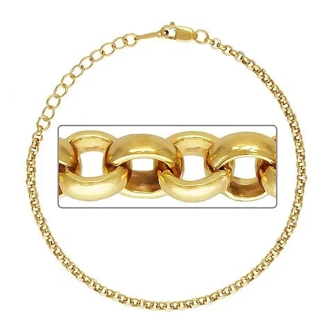 GP US Rolo Chain Bracelet Permanent Jewelry Bracelets Chains 1/20 14k Gold Filled 2.5mm 6.5in Finished Wholesale
