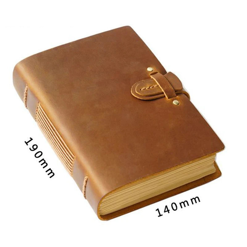 Wholesale Blank Handmade Vintage Traveler Writing Genuine Leather Cover Notebook or Sketch Book Journal