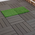 Outdoor Square Composite Waterproof Interlocking Decking Tiles 300x300 for Patio & Garden Terrace-Engineered Flooring