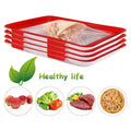 Wholesale Food Preservation Bandeja  Kitchen Tools for Healthy Seal Storage Container and Keep Fresh Plastic Food Clever Tray