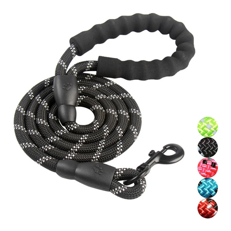 Pet Supplies Sustainable Dog Leash EVA Foam Aluminum Alloy Lock Night Reflective Nylon 6 Colors Sizes S-XL All Seasons
