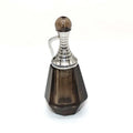 HZ Wholesale Natural Crystal Smoky Quartz Facet Stainless Steel Silver Kettle-shaped Perfume Essential Oil Bottle Pendant