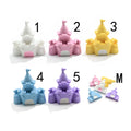 Resin Princess Castle Flatback Cabochon for Phone Case Decoration Scrapbooking Keychain Pendant DIY Accessories