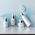 Acrylic 50ml  Round White Pump Lotion Bottle Cosmetics Empty Plastic Bottle Container with Lotion Pump