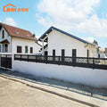 JHR Aluminum Alloy Eco-Friendly Powder Coated Privacy Fence with Rodent Proof & Waterproof Features for Outdoor Use-Black Design